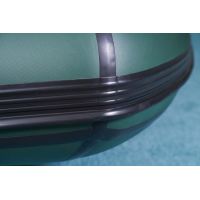 Лодка моторная килевая Kitt Boats 370 НДНД зелено-черный